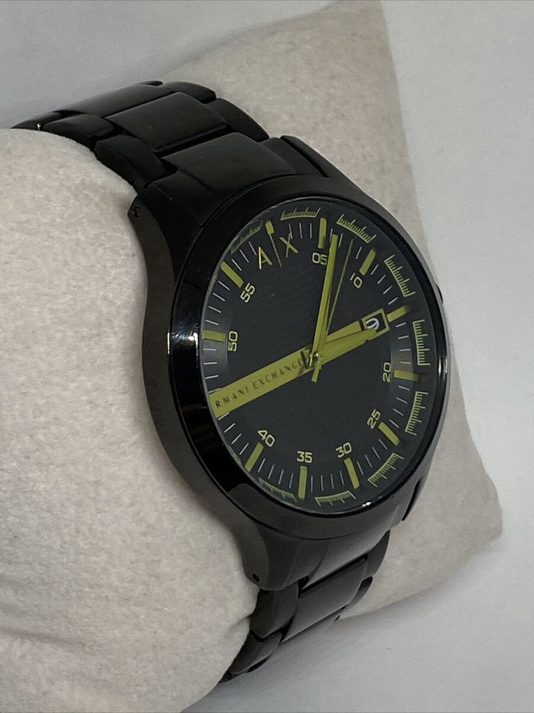 Black Armani Exchange watch