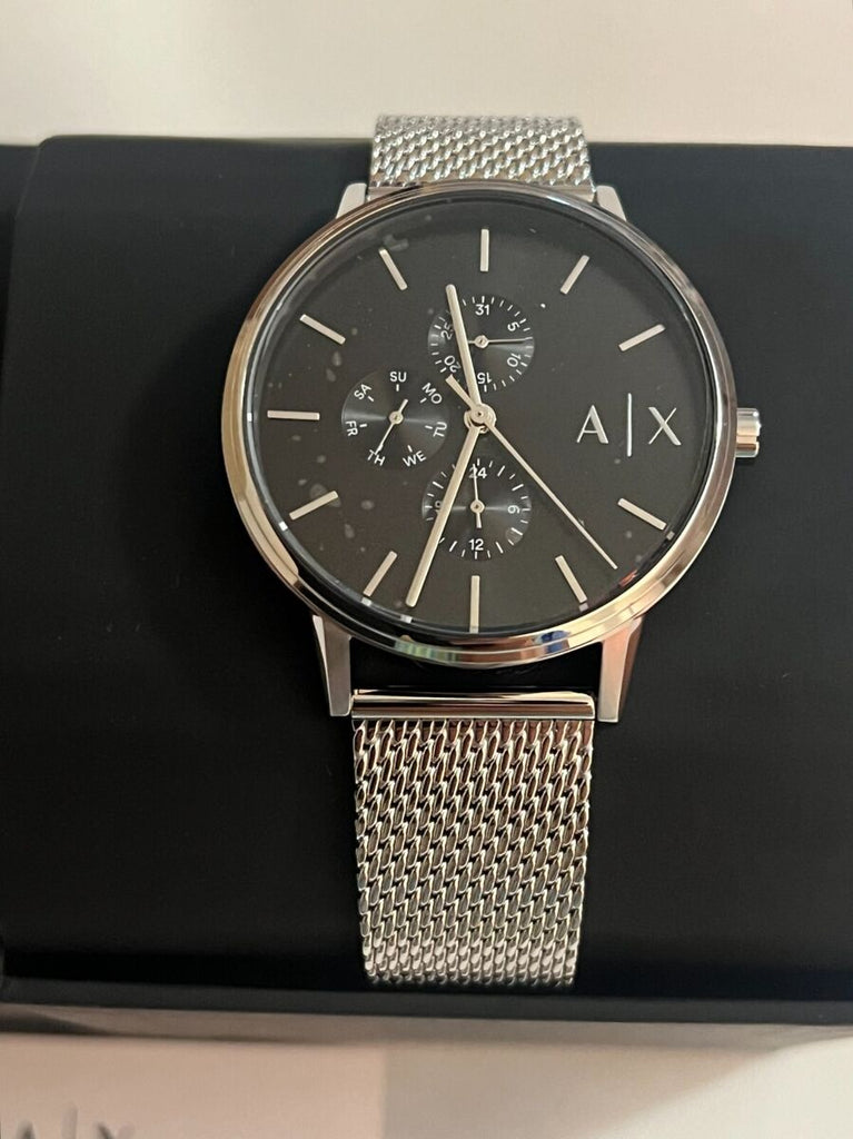 AX men's watch with mesh band