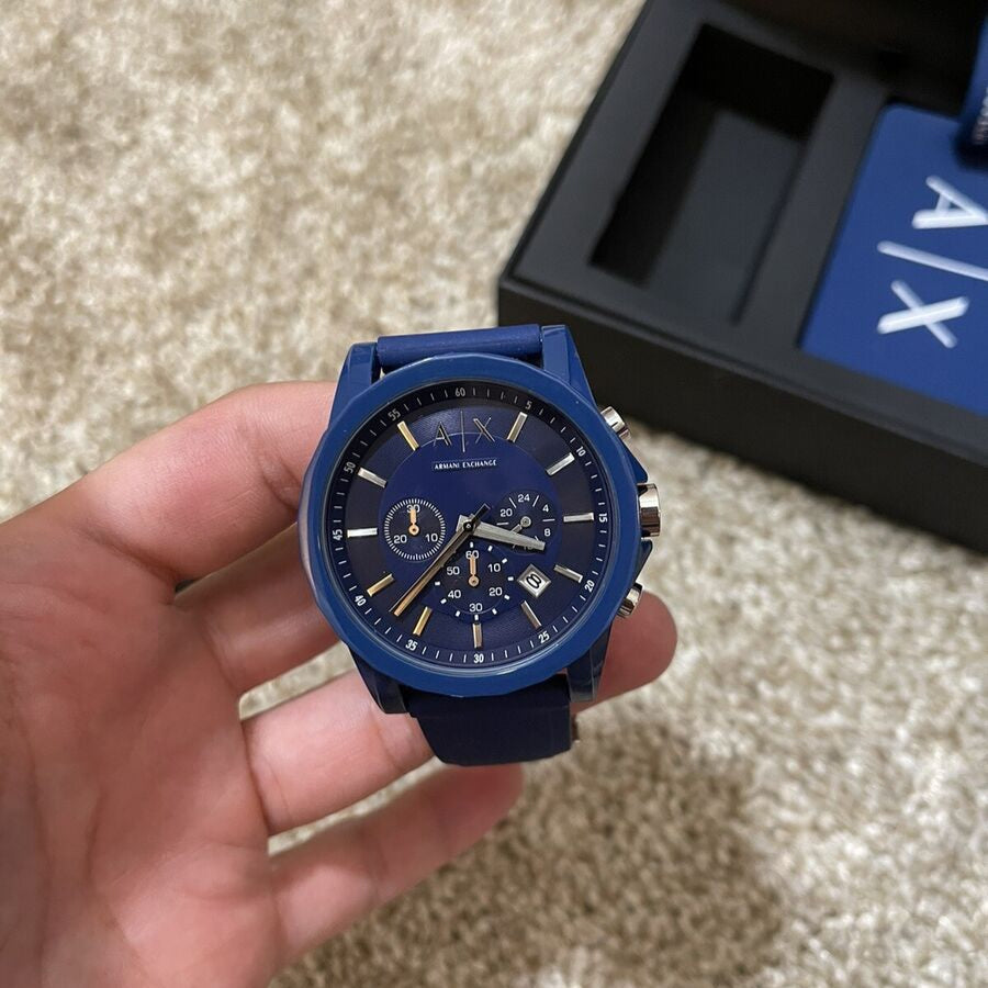 Blue AX Armani Exchange watch