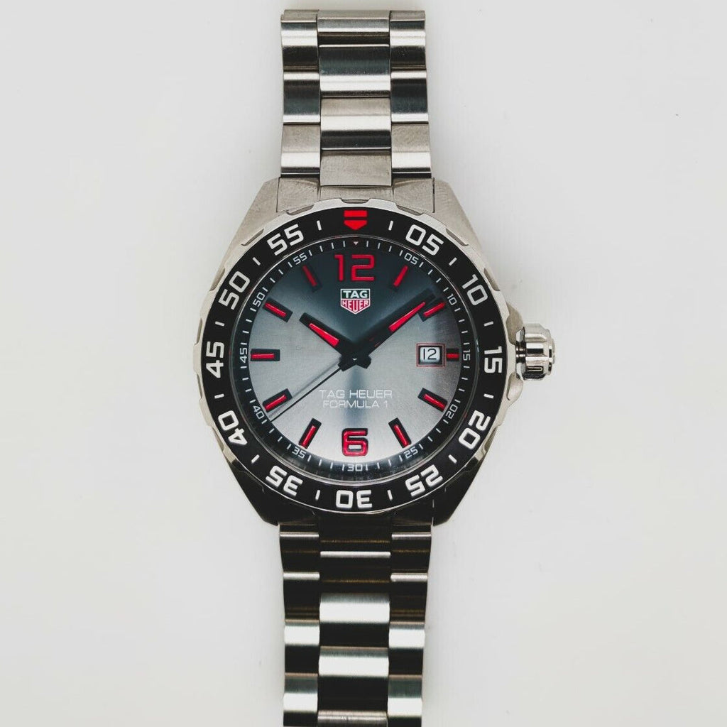 Tag Heuer Formula 1 Quartz Anthracite Dial Silver Steel Strap Watch for Men - WAZ1018.BA0842