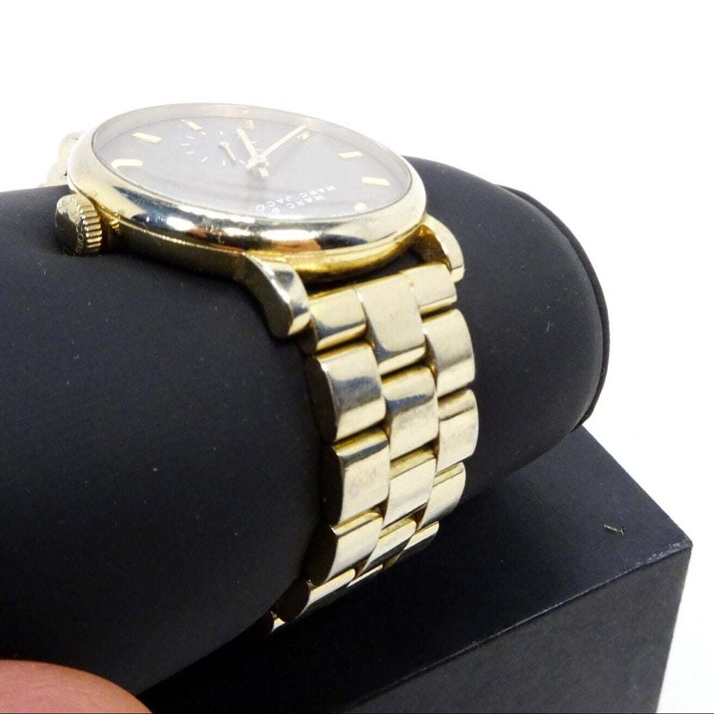 Marc Jacobs Baker Brown Dial Gold Steel Strap Watch for Women - MBM8631