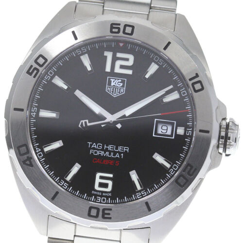 Tag Heuer Formula 1 Automatic Black Dial Silver Steel Strap Watch for Men - WAZ2113.BA0875