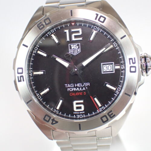 Tag Heuer Formula 1 Automatic Black Dial Silver Steel Strap Watch for Men - WAZ2113.BA0875