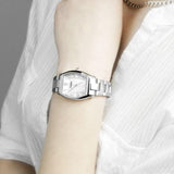 Fossil Wallace Silver Dial Silver Steel Strap Watch for Women - ES3174