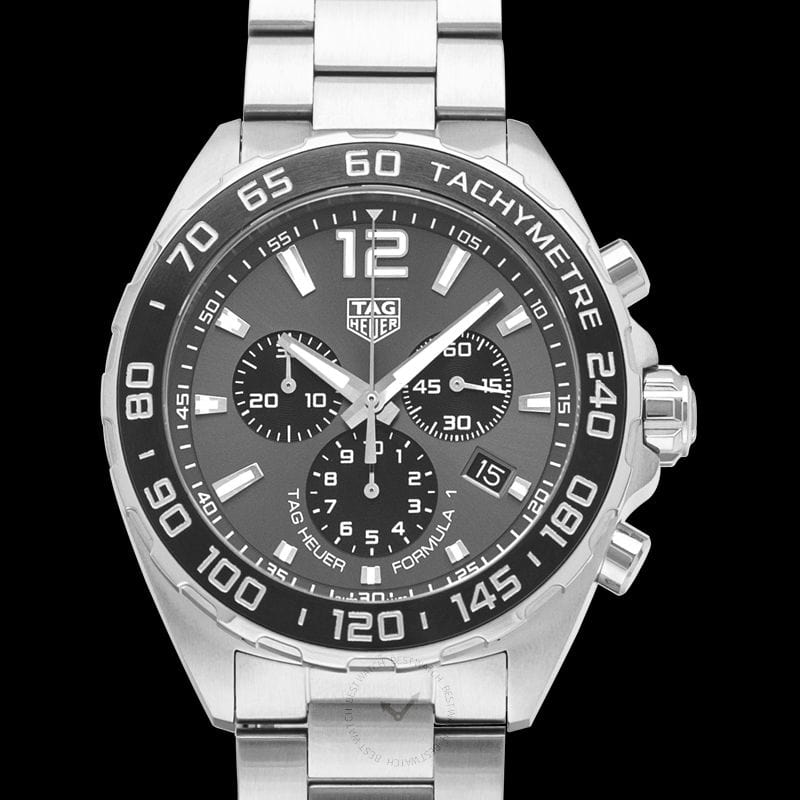 Tag Heuer Formula 1 Anthracite Dial Silver Steel Strap Watch for Men - CAZ1011.BA0842