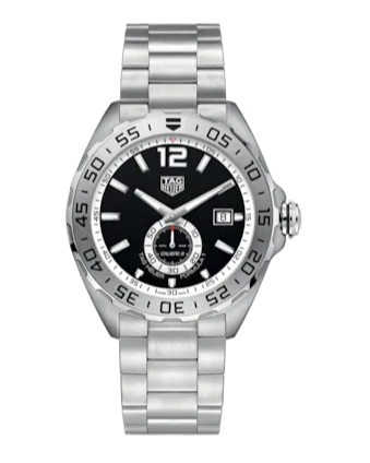 Tag Heuer Formula 1 Automatic Black Dial Silver Steel Strap Watch for Men - WAZ2012.BA0842