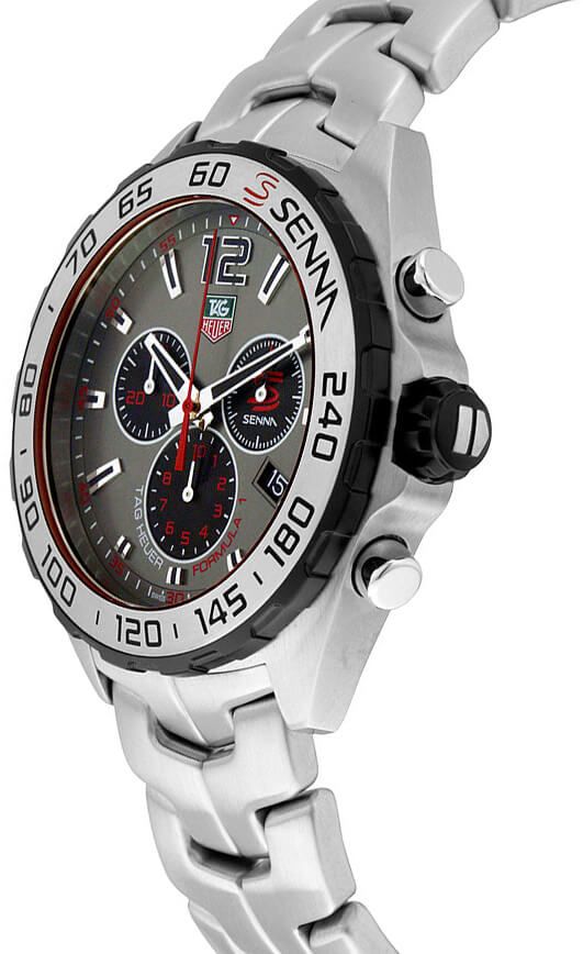Tag Heuer Formula 1 Special Edition Chronograph Grey Dial Silver Steel Strap Watch for Men - CAZ1012.BA0883