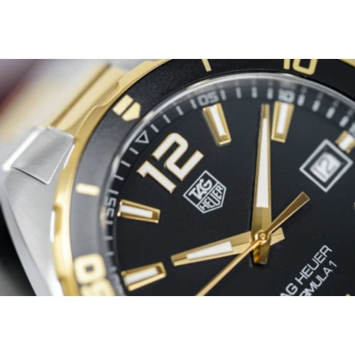 Tag Heuer Formula 1 Quartz 41mm Black Dial Two Tone Steel Strap Watch for Men - WAZ1121.BB0879