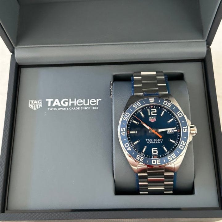 Tag Heuer Formula 1 Quartz Blue Dial Silver Steel Strap Watch for Men - WAZ1010.BA0842