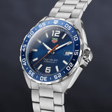 Tag Heuer Formula 1 Quartz Blue Dial Silver Steel Strap Watch for Men - WAZ1010.BA0842