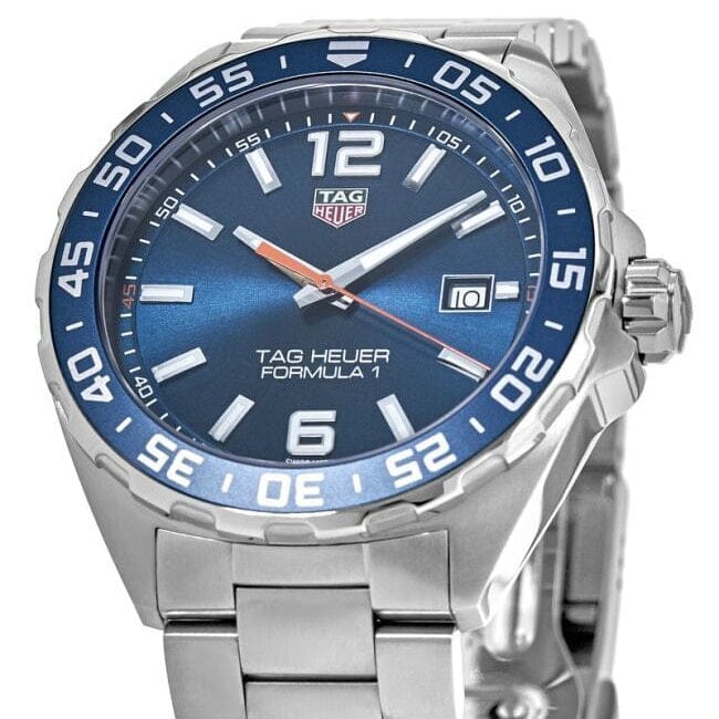Tag Heuer Formula 1 Quartz Blue Dial Silver Steel Strap Watch for Men - WAZ1010.BA0842
