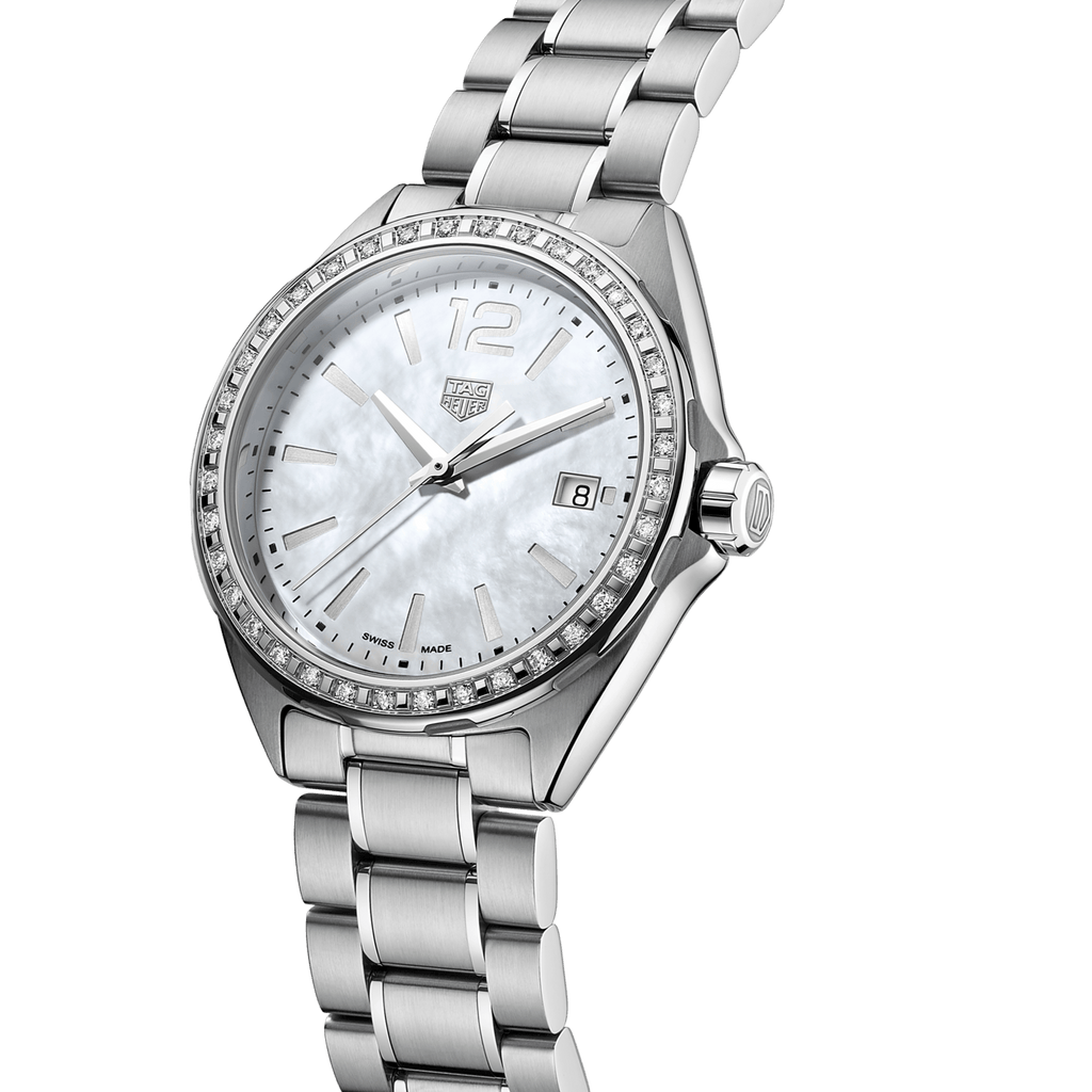 Tag Heuer Formula 1 Quartz Diamonds Mother of Pearl Dial Silver Steel Strap Watch for Women - WBJ131A.BA0666