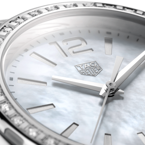 Tag Heuer Formula 1 Quartz Diamonds Mother of Pearl Dial Silver Steel Strap Watch for Women - WBJ131A.BA0666