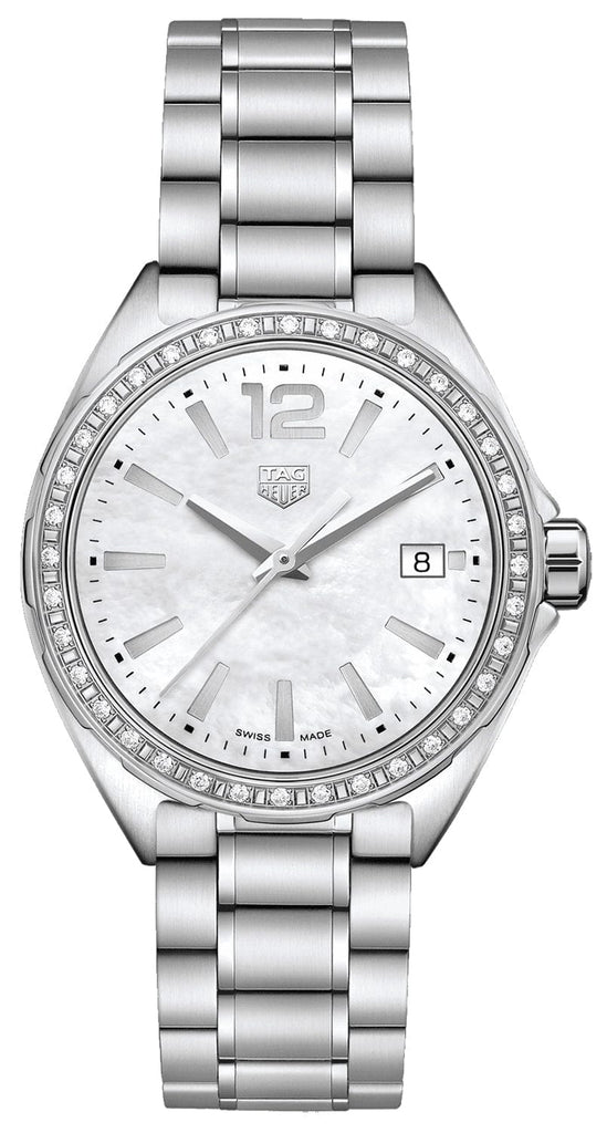 Tag Heuer Formula 1 Quartz Diamonds Mother of Pearl Dial Silver Steel Strap Watch for Women - WBJ131A.BA0666