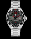 Tag Heuer Formula 1 Quartz Anthracite Dial Silver Steel Strap Watch for Men - WAZ1018.BA0842