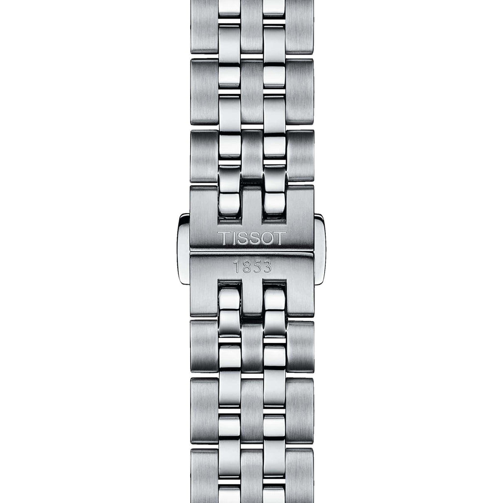 Tissot Ballade Powermatic 80 Automatic Mother of Pearl Dial Silver Steel Strap Watch For Women - T108.208.11.117.00