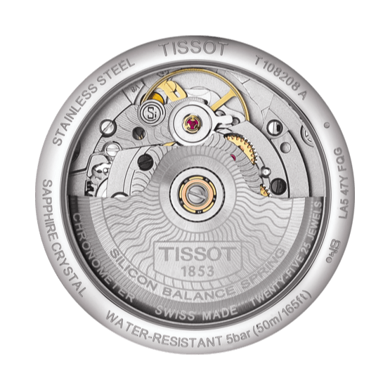 Tissot Ballade Powermatic 80 Automatic Mother of Pearl Dial Silver Steel Strap Watch For Women - T108.208.11.117.00