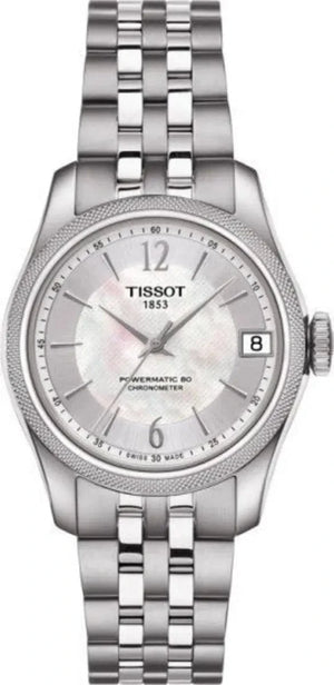 Tissot Ballade Powermatic 80 Automatic Mother of Pearl Dial Silver Steel Strap Watch For Women - T108.208.11.117.00
