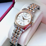Tissot Ballade Powermatic 80 Mother of Pearl Silver Dial Two Tone Steel Strap Watch For Women - T108.208.22.117.00