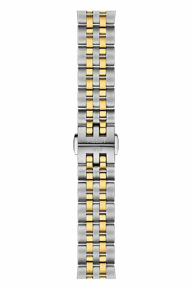 Tissot Ballade Powermatic 80 Mother of Pearl Silver Dial Two Tone Steel Strap Watch For Women - T108.208.22.117.00