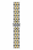 Tissot Ballade Powermatic 80 Mother of Pearl Silver Dial Two Tone Steel Strap Watch For Women - T108.208.22.117.00