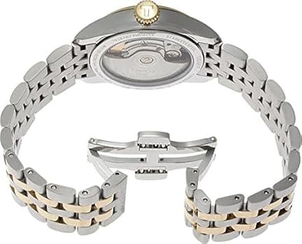 Tissot Ballade Powermatic 80 Mother of Pearl Silver Dial Two Tone Steel Strap Watch For Women - T108.208.22.117.00