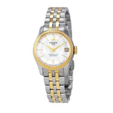 Tissot Ballade Powermatic 80 Mother of Pearl Silver Dial Two Tone Steel Strap Watch For Women - T108.208.22.117.00