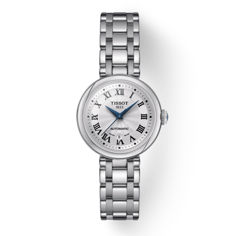 Tissot Bellissima Automatic Silver Dial Silver Steel Strap Watch For Women - T126.207.11.013.00