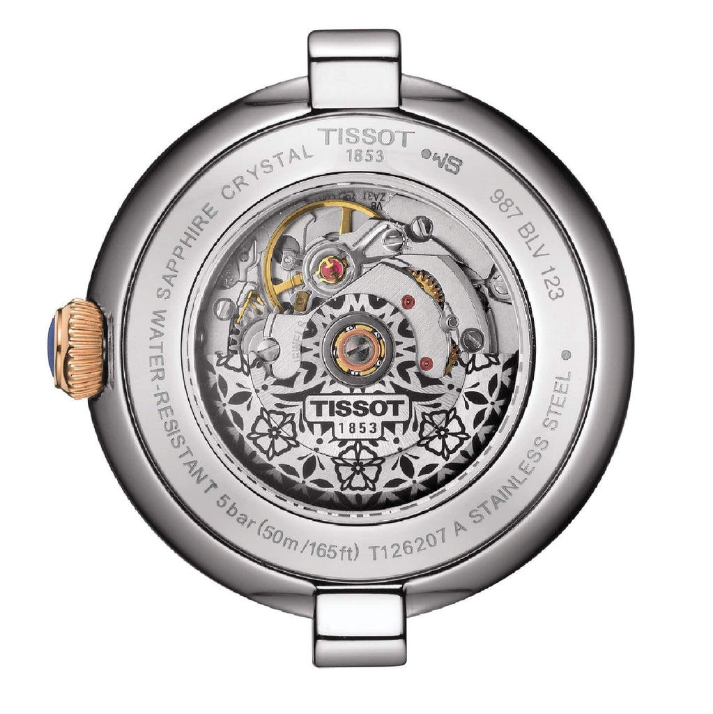 Tissot Bellissima Automatic Silver Dial Two Tone Steel Strap Watch For Women - T126.207.22.013.00