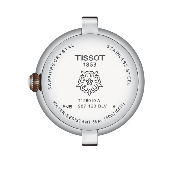 Tissot Bellissima Lady Small Mother of Pearl Dial Two Tone Steel Strap Watch For Women - T126.010.22.013.01