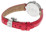 Tissot Bellissima Small Lady Diamonds Mother of Pearl Dial Red Leather Strap Watch For Women - T126.010.66.113.00