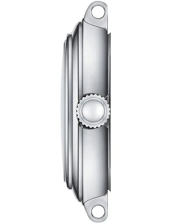 Tissot Bellissima Small Lady Silver Dial Black Leather Strap Watch For Women - T126.010.16.013.00