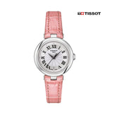 Tissot Bellissima Small Lady Silver Dial Pink Leather Strap Watch For Women - T126.010.16.013.01