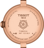 Tissot Bellissima Small Lady White Dial Brown Leather Strap Watch For Women - T126.010.36.013.00