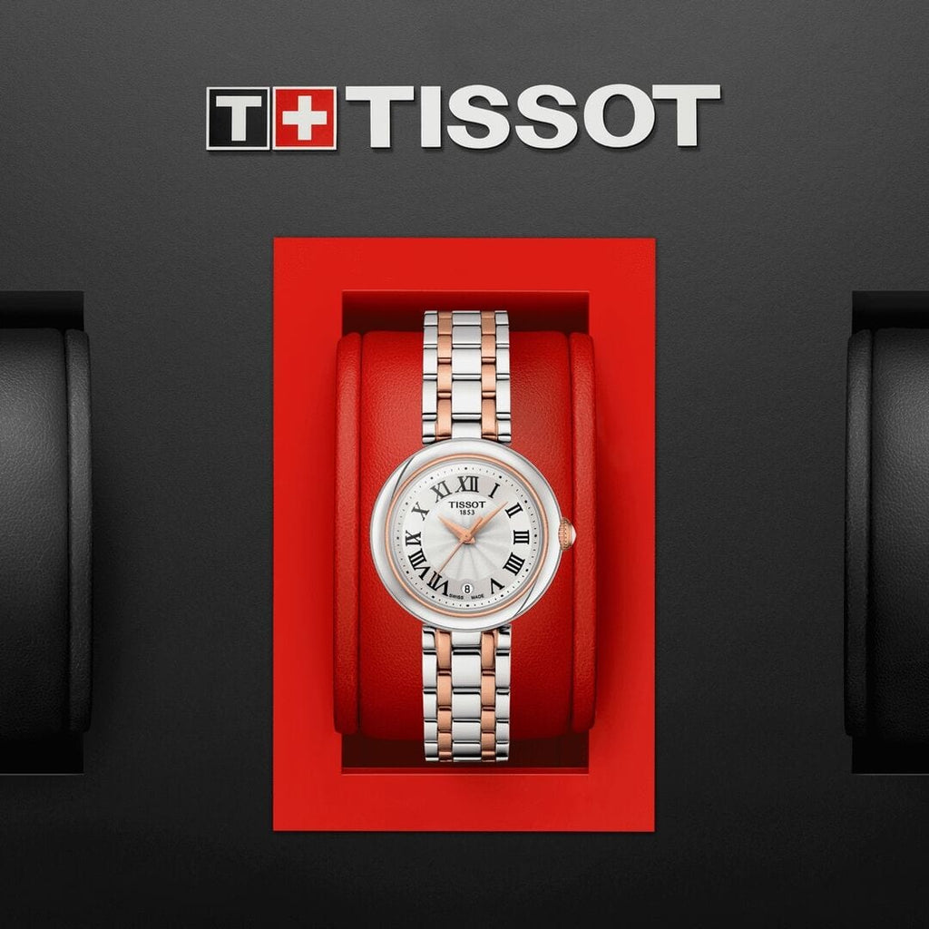 Tissot Bellissima Small Lady White Dial Two Tone Steel Strap Watch For Women - T126.010.22.013.01