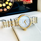 Tissot Carson Automatic Silver Dial Two Tone Steel Strap Watch For Women - T085.207.22.011.00