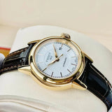 Tissot Carson Automatic White Dial Brown Leather Strap Watch For Women - T085.207.36.011.00