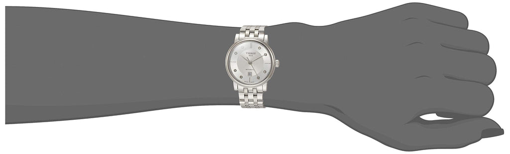 Tissot Carson Premium Automatic Lady Diamonds Silver Dial Silver Steel Strap Watch for Women - T122.207.11.036.00