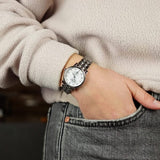 Tissot Carson Premium Automatic Lady Diamonds Silver Dial Silver Steel Strap Watch for Women - T122.207.11.036.00