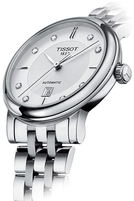 Tissot Carson Premium Automatic Lady Diamonds Silver Dial Silver Steel Strap Watch for Women - T122.207.11.036.00