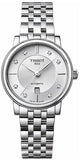 Tissot Carson Premium Automatic Lady Diamonds Silver Dial Silver Steel Strap Watch for Women - T122.207.11.036.00