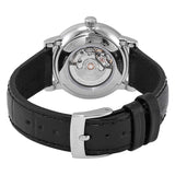 Tissot Carson Premium Automatic Lady Silver Dial Black Leather Strap Watch for Women - T122.207.16.033.00