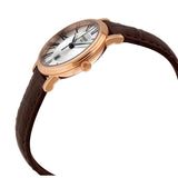 Tissot Carson Premium Lady Silver Dial Brown Leather Strap Watch For Women - T122.210.36.033.00