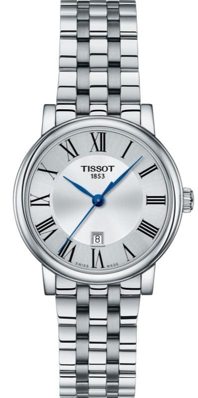 Tissot Carson Premium Lady Silver Dial Silver Steel Strap Watch For Women - T122.210.11.033.00