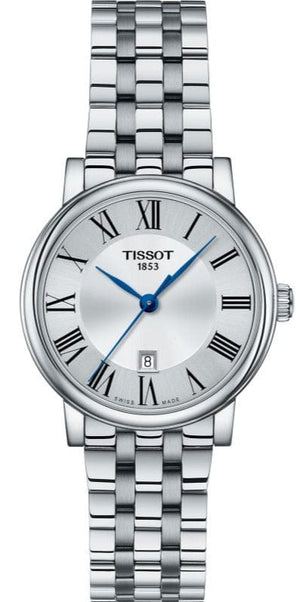 Tissot Carson Premium Lady Silver Dial Silver Steel Strap Watch For Women - T122.210.11.033.00