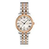 Tissot Carson Premium Lady Silver Dial Two Tone Steel Strap Watch For Women - T122.210.22.033.01