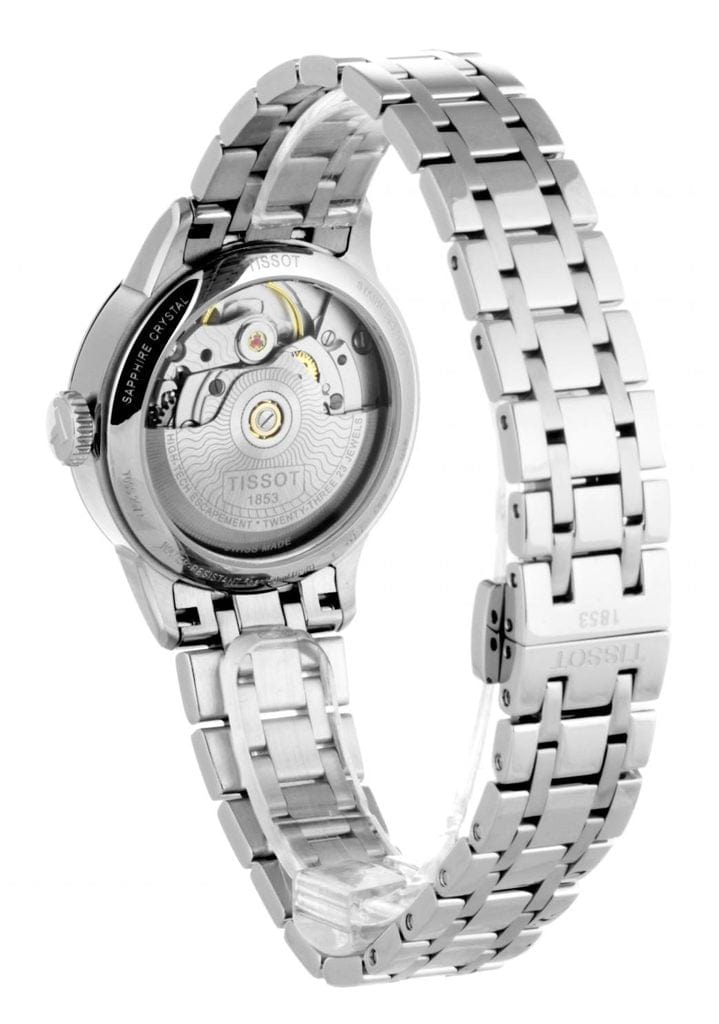 Tissot Chemin Des Tourelles Powermatic 80 Helvetic Silver Dial Silver Steel Strap Watch For Women - T099.207.11.116.00