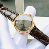 Tissot Chemin Des Tourelles Powermatic 80 Lady Brown Dial Brown Leather Strap Watch For Women - T099.207.36.447.00