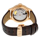 Tissot Chemin Des Tourelles Powermatic 80 Lady Silver Dial Brown Leather Strap Watch For Women - T099.207.36.037.00