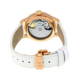 Tissot Chemin Des Tourelles Powermatic 80 Lady Silver Dial White Leather Strap Watch For Women - T099.207.36.118.00